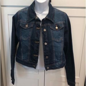 NWOT SkylineWears Women's Stretch Denim Full Sleeve Jacket CK7 Mid Blue Size M